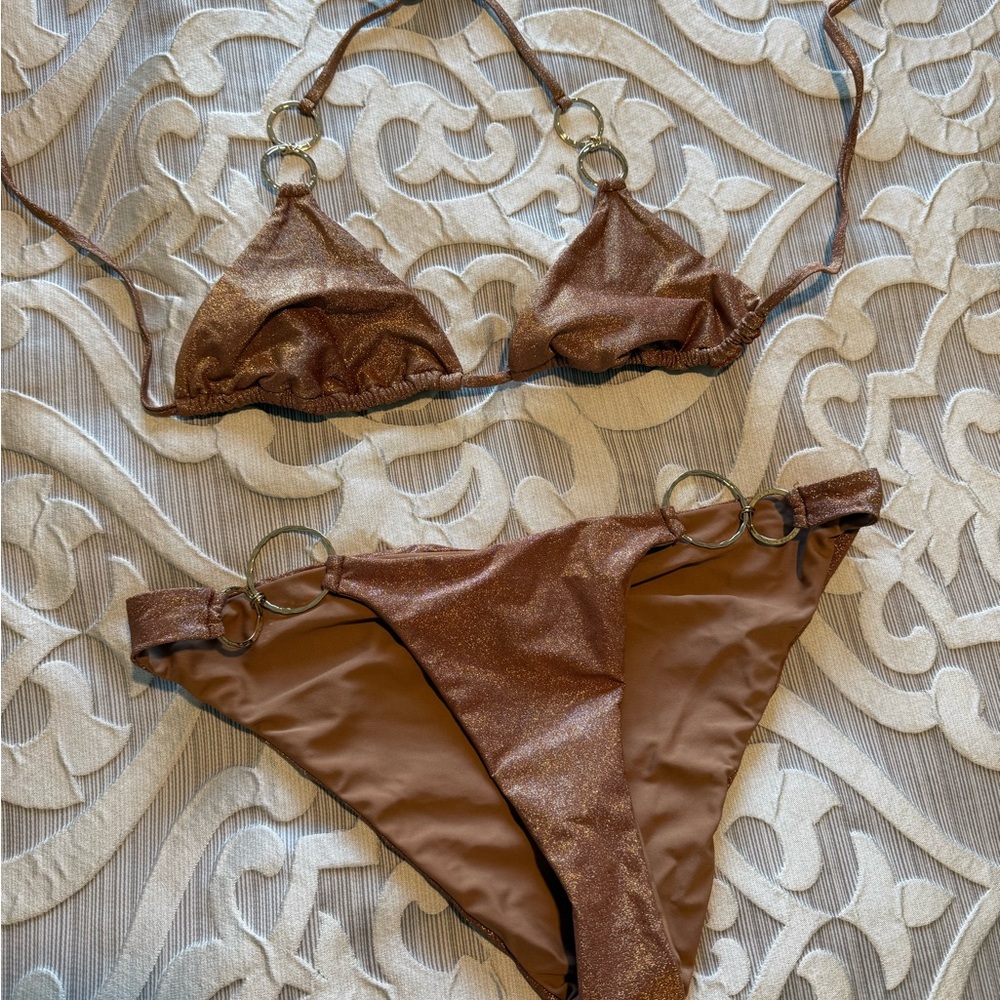Beach Bunny Brown Bikini Set